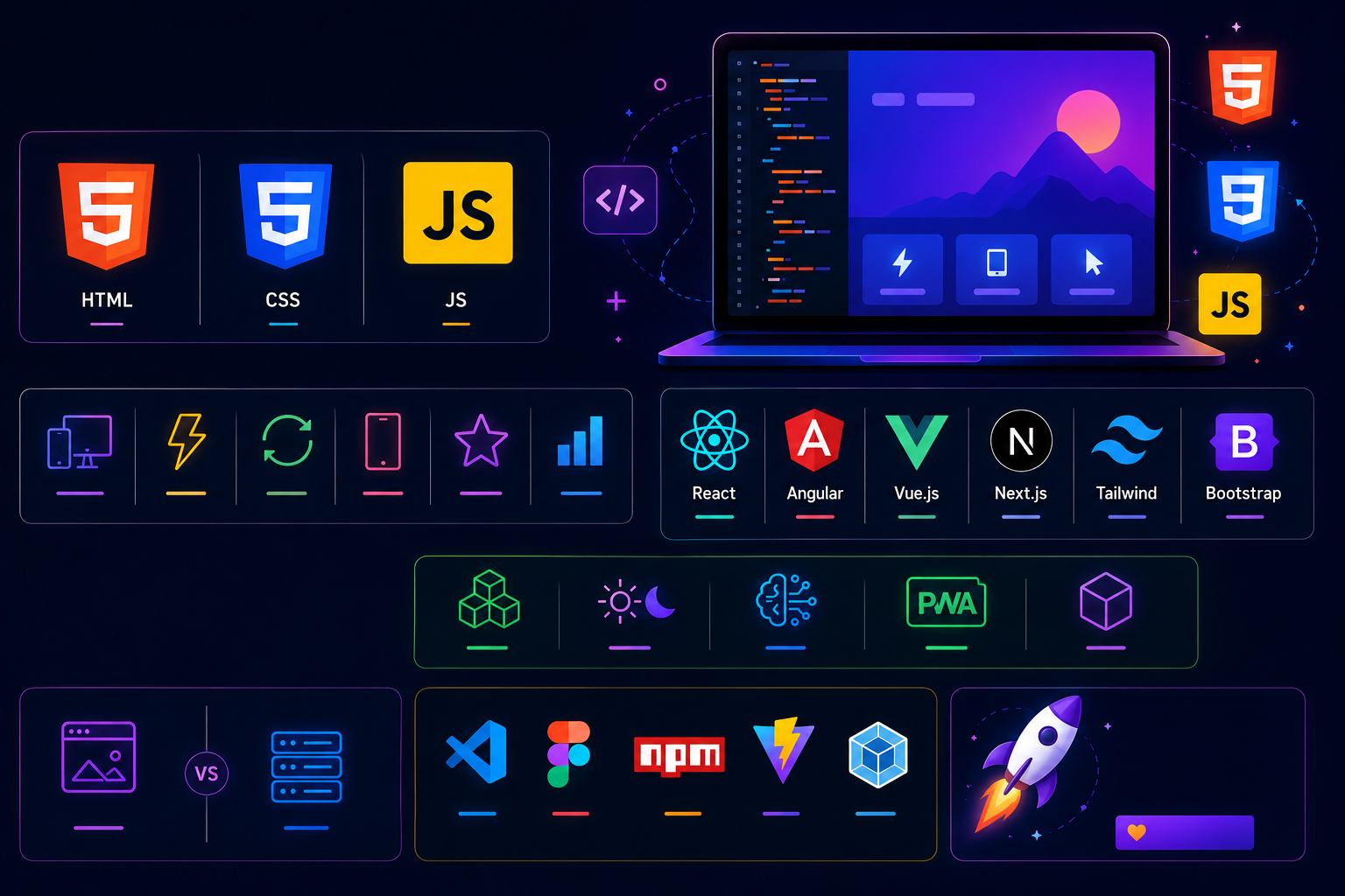 Core Frontend Design Principles Diagram